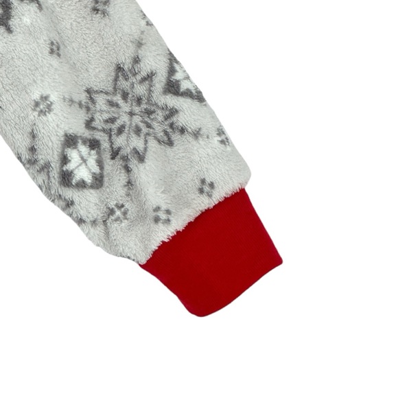 Family Pjs Kids Unisex Zip Up One Piece Sleeper Winter Fairisle Size 6-7 - Picture 7 of 11